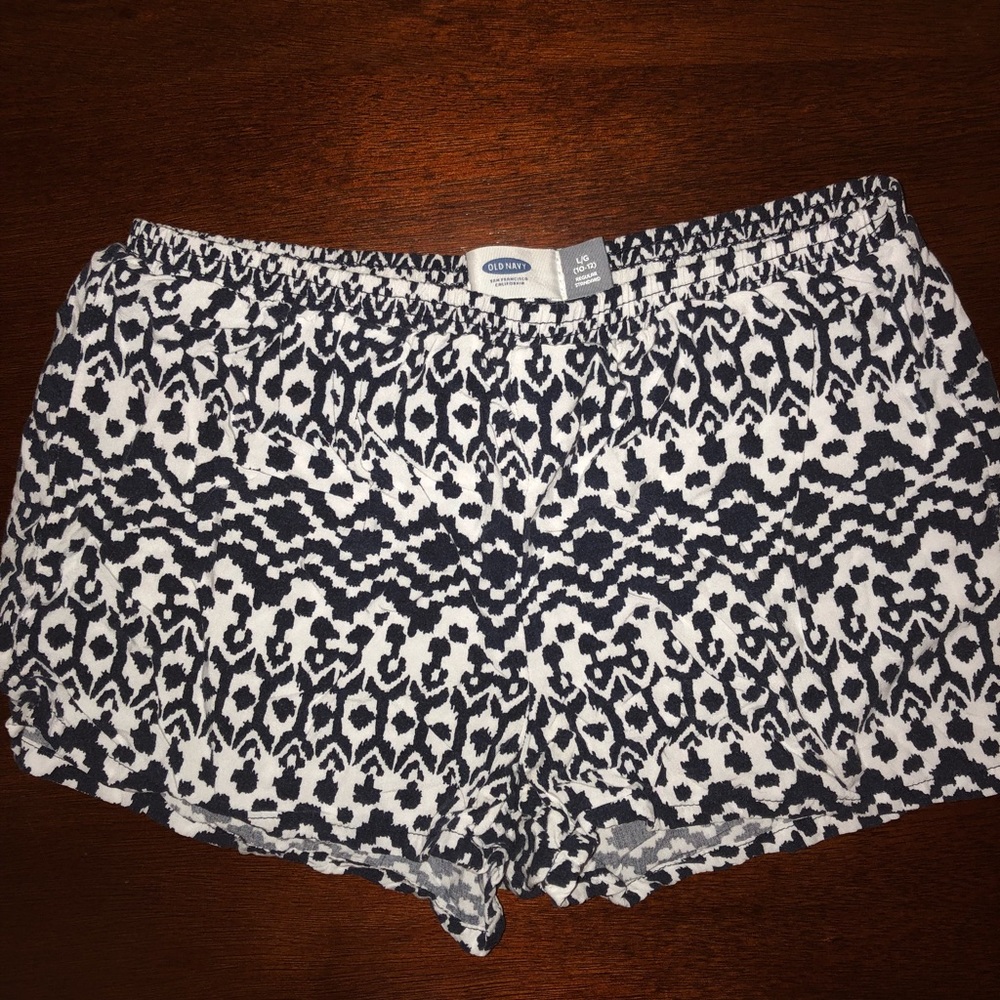 Blue and White Shorts